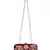 Anekaant Adorn Sequines Embellished Velvet Clutch Magenta & Gold