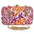 Anekaant Adorn Embroidered Faux Silk Clutch White & Multi