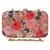 Anekaant Adorn Embroidered Velvet Clutch Peach & Multi