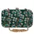Anekaant Adorn Embroidered Faux Silk Clutch Green & Multi