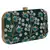 Anekaant Adorn Embroidered Faux Silk Clutch Green & Multi