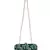 Anekaant Adorn Embroidered Faux Silk Clutch Green & Multi