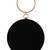 Anekaant Amman Embellished Velvet Round Clutch Black
