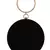 Anekaant Amman Embellished Velvet Round Clutch Black
