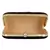 Anekaant Adorn Sequines Embellished Velvet Clutch Black & Gold