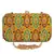 Anekaant Adorn Embroidered Faux Slik Clutch Yellow & Multi