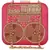Anekaant Spiffy Embellished Faux Slik Clutch Fuschia Pink