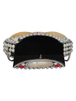 Anekaant Marvelous Mosaic Metal Shells Clutch Sliver 5