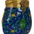 Anekaant Cask Mosaic Metal Clutch Blue & Multi