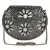 Anekaant Jewel Mosaic Metal Clutch Sliver & White