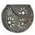 Anekaant Jewel Mosaic Metal Clutch Sliver & White