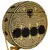 Anekaant Gala Mosaic Metal Clutch Gold & Black