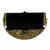 Anekaant Gala Mosaic Metal Clutch Gold & Black