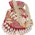 Anekaant Dangle Sequines Embellished Velvet Potli Maroon & White
