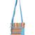 Anekaant Striped Canvas Sling Bag Blue & Multi