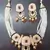 Beige necklaces