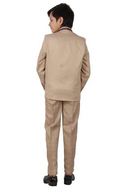 Fawn plain polyester boys-suit 4