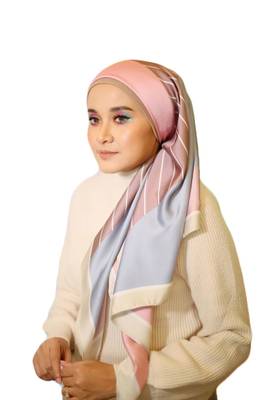 Women'S Party Wear Satin Silk Printed Square Scarf Hijab Dupatta 1
