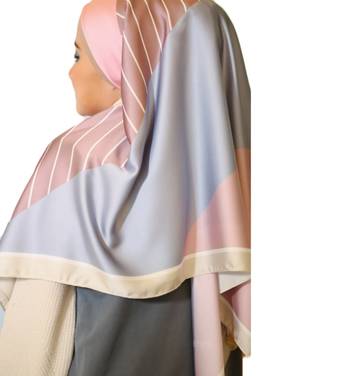 Women'S Party Wear Satin Silk Printed Square Scarf Hijab Dupatta 3