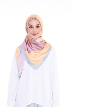 Women'S Daily Wear Satin Silk Printed Square Dupatta Scarf Hijab 3