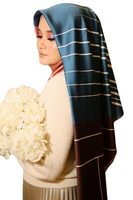 Women'S Outdoor Wear Smoothy Silk Square Hijab Scarf Dupatta 1