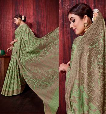 Multicolor woven art silk saree with blouse 2
