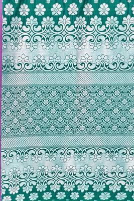 Green woven banarasi silk saree with blouse 4