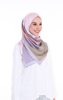 Women'S Casual Wear Printed Smoothy Silk Square Scarf Hijab Dupatta 1