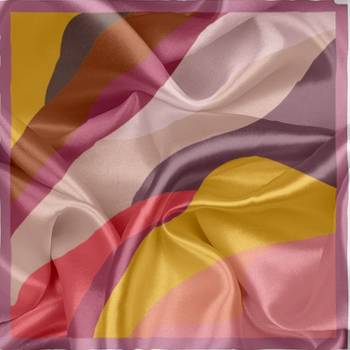 Women'S Daily Wear  Satin Silk Square Printed Hijab Scarf Dupatta 2
