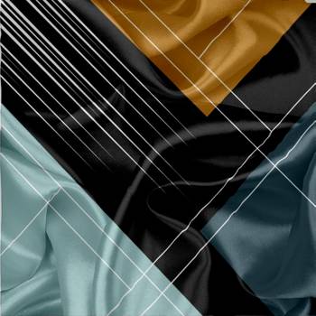 Women'S Printed Satin Silk Square Dupatta Scarf Hijab 2