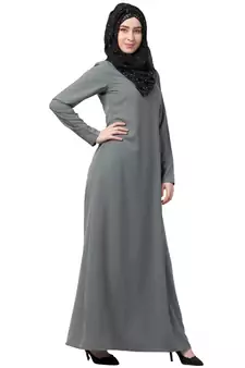 A-Line Inner Abaya - Grey