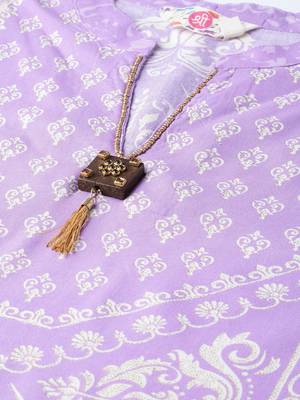 Purple printed liva ethnic-kurtis 5