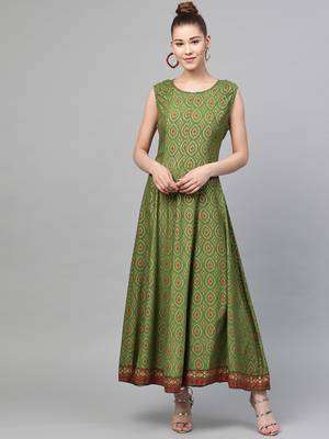 Maroon printed liva long-kurtis 4