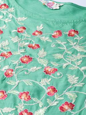 Blue printed liva long-kurtis 5