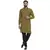 Green Plain Rayon Men Kurtas