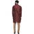 Maroon Brasso Jacquard Men Kurtas