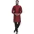 Maroon Brasso Jacquard Men Kurtas