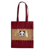 Shree Shyam Products Maroon Tote Bag Transparent Shoulder Bag See Through Beach Bag With Small Clear  For Women/Girls