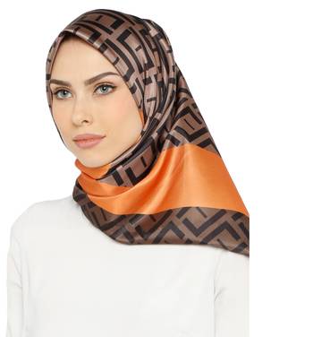 High Quality Smoothy Silk Printed Square Hijab Scarf Dupatta For Women 3