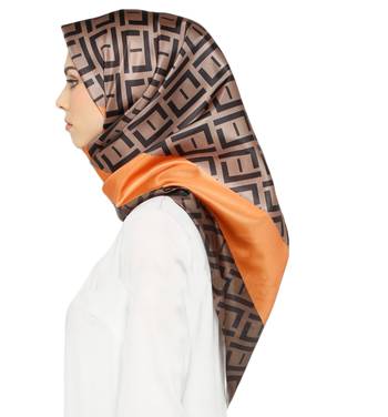 High Quality Smoothy Silk Printed Square Hijab Scarf Dupatta For Women 4