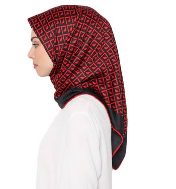 Women'S Daily Wear Satin Silk Square Hijab Scarf Dupatta 4