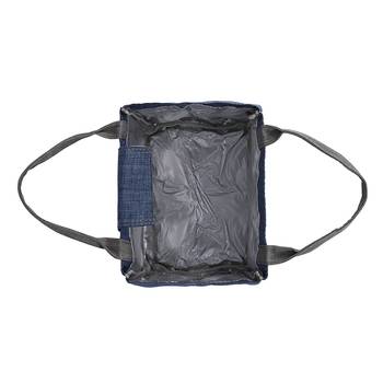 Shree Shyam Products Denim Blue Tote Bag Lunch Bag Insulated With Adjustable Strap For Unisex Large Capacity (1 Pc Set) 2