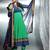 Green embroidered georgette salwar