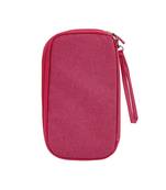 Pink Travel Wallet Document Organizer Bag, Passport Holder Bag 1 Pcs Set