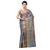 Blue Hand Woven Blended Cotton Saree With Blouse