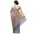Blue Hand Woven Blended Cotton Saree With Blouse