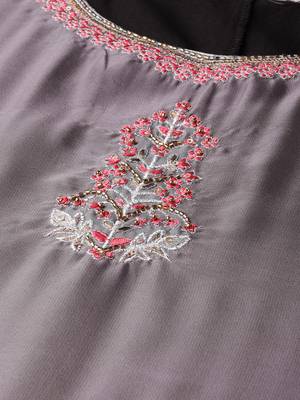 Pink printed georgette ethnic-kurtis 5
