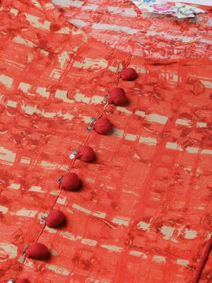 Red printed liva long-kurtis 5