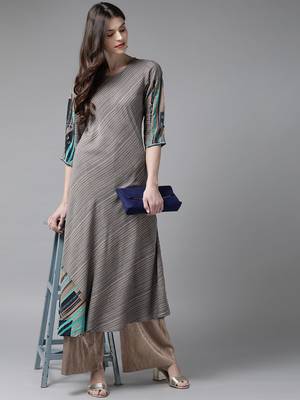 Navy-blue printed liva ethnic-kurtis 4