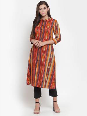 Indibelle Multicolor printed cotton kurtas-and-kurtis 1